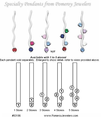 Custom set mothers jewelry placement diagram.