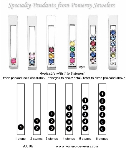 Custom set mothers jewelry placement diagram.